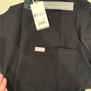 Figs black Catarina freex Scrub Top medium